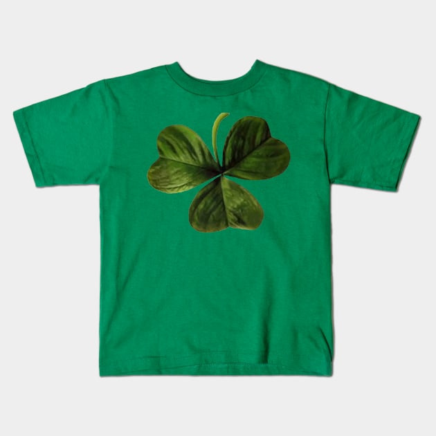 Shamrock Clover Irish Symbol Vector Cut Out Kids T-Shirt by taiche